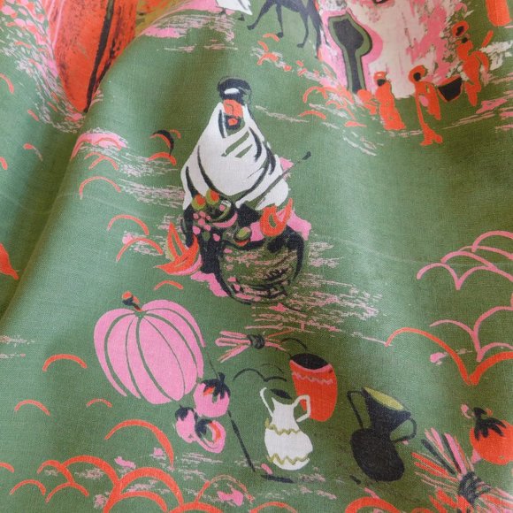 MCM Millworth Arabian Casbah 1950s midcentury novelty border print circle skirt - Picture 4 of 16